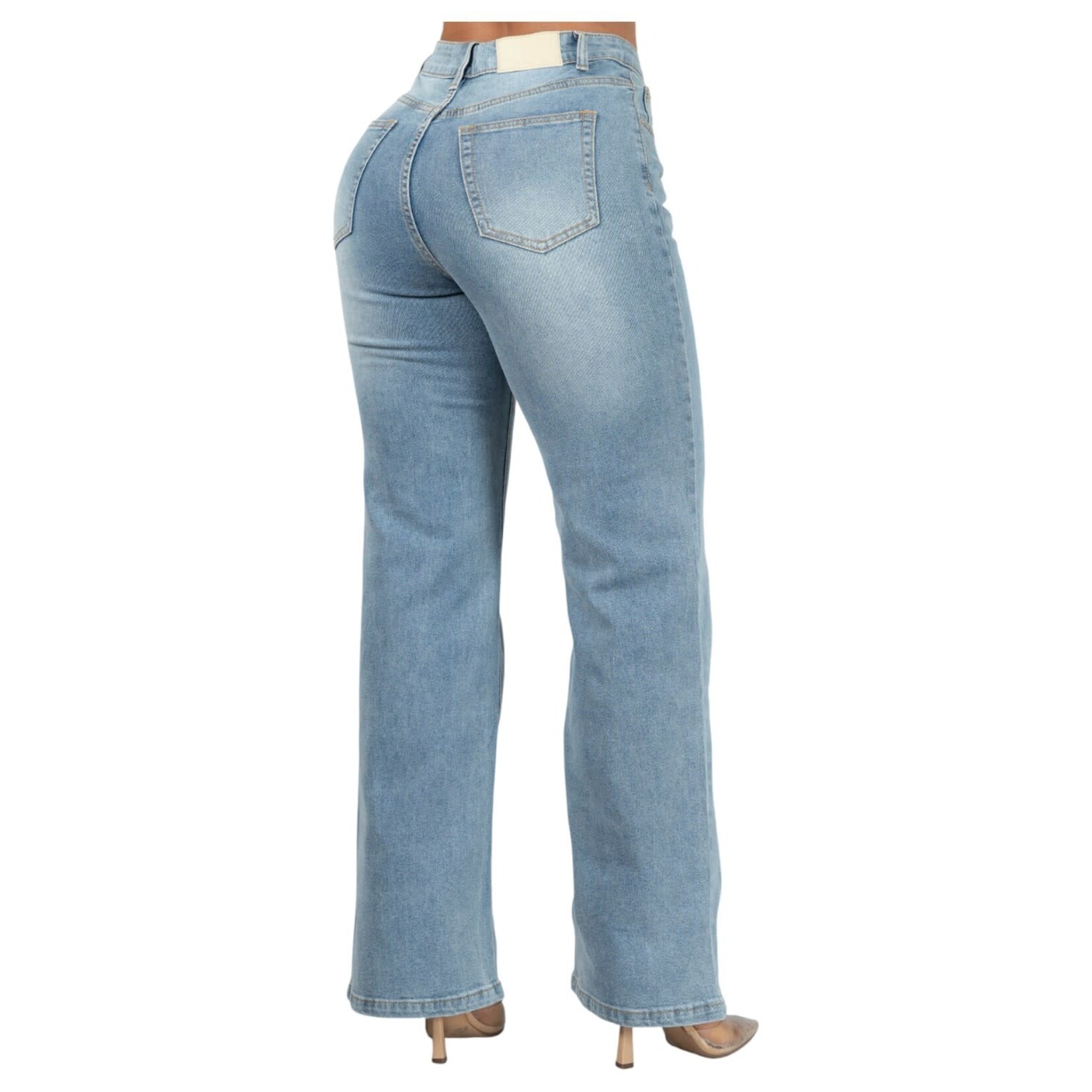 ANGELUS ANGELUS WIDE LEG WASHED JEAN JEN-4977