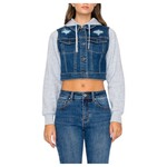 WAX JEANS WAX JEANS FRENCH TERRY DENIM JACKET 90373