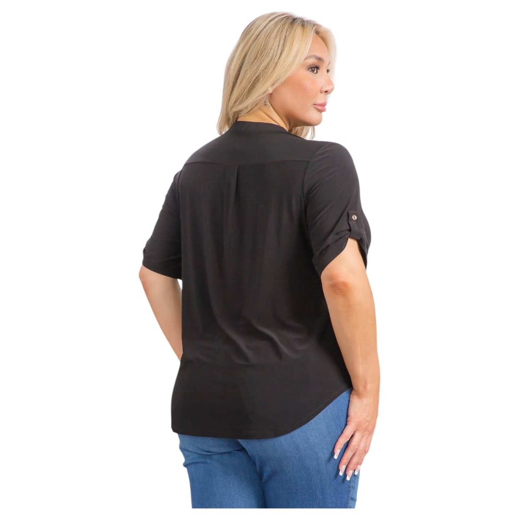 PERSEPTION PERSEPTION PLUS 3 BUTTON SHORT SLEEVE TOP TP-WM-218