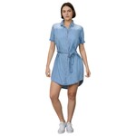 COZZI COZZI SHORT SLEEVE MINI DENIM DRESS JIM-2183