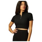 LOVE POEM LOVE POEM RIBBED MOCK NECK TOP BELLA-14Z