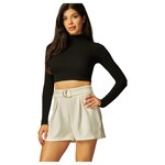 LOVE POEM LOVE POEM SCUBA BELTED SHORTS SCU508