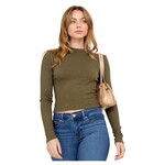 POPULAR 21 POPULAR 21 MOCK NECK LONG SLEEVE TOP TZ7948