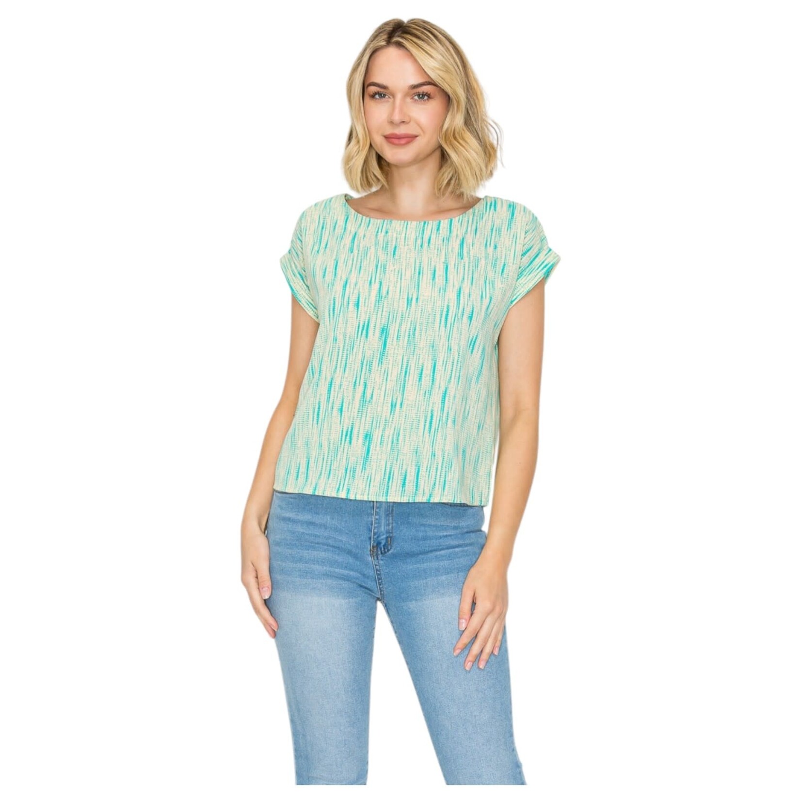 DNA DNA SHORT ROLLED SLEEVE TOP 5481T-24117