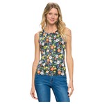 DNA DNA PLEATED NECK SLEEVELESS TOP 1451T-18174