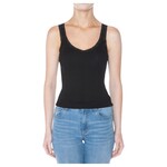 AMBIANCE APPAREL AMBIANCE RIBBED V-NECK LACE TANK TOP 76289