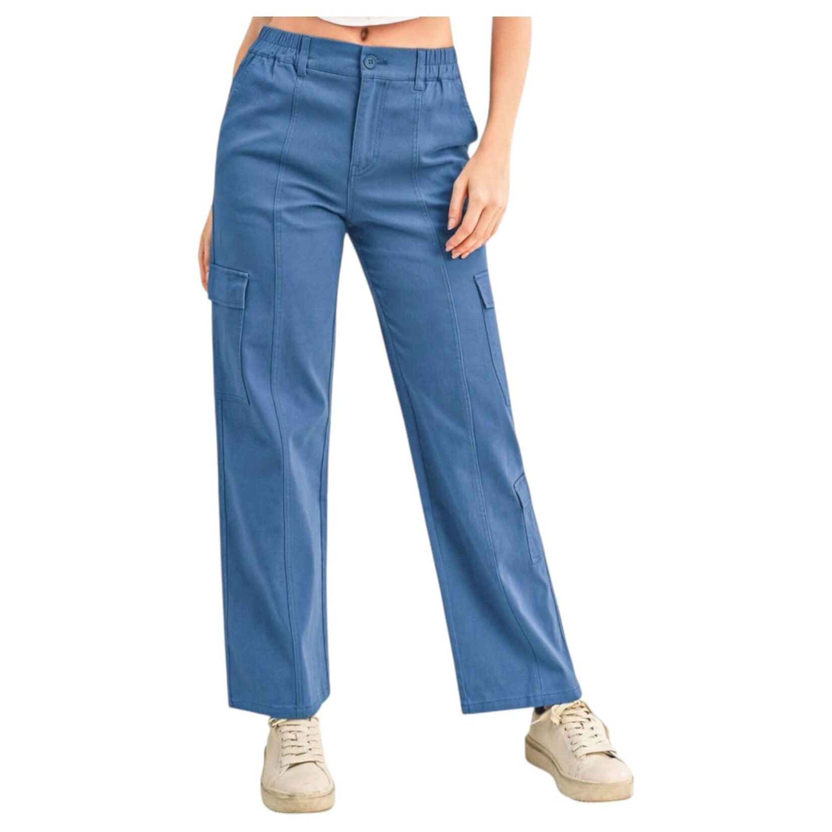 AMBIANCE APPAREL AMBIANCE ELASTIC WAIST CARGO PANT 75318