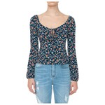 AMBIANCE APPAREL AMBIANCE FLORAL LONG SLEEVE TOP 74647-1