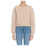 AMBIANCE APPAREL AMBIANCE FLEECE ROUND NECK PULLOVER CROPPED SWEATER 75480