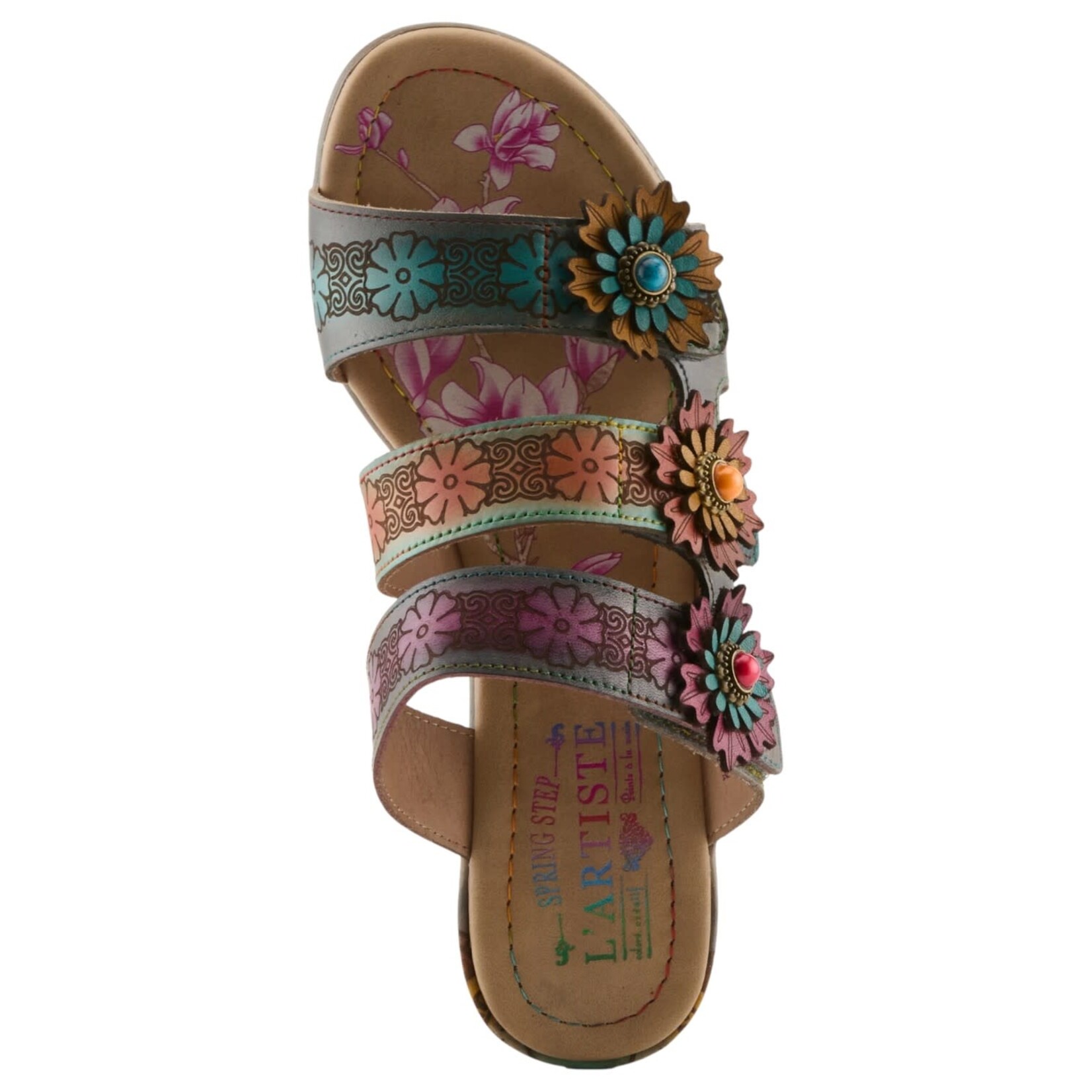 L'ARTISTE L'ARTISTE FLORAL HEELED SANDAL ALEXI