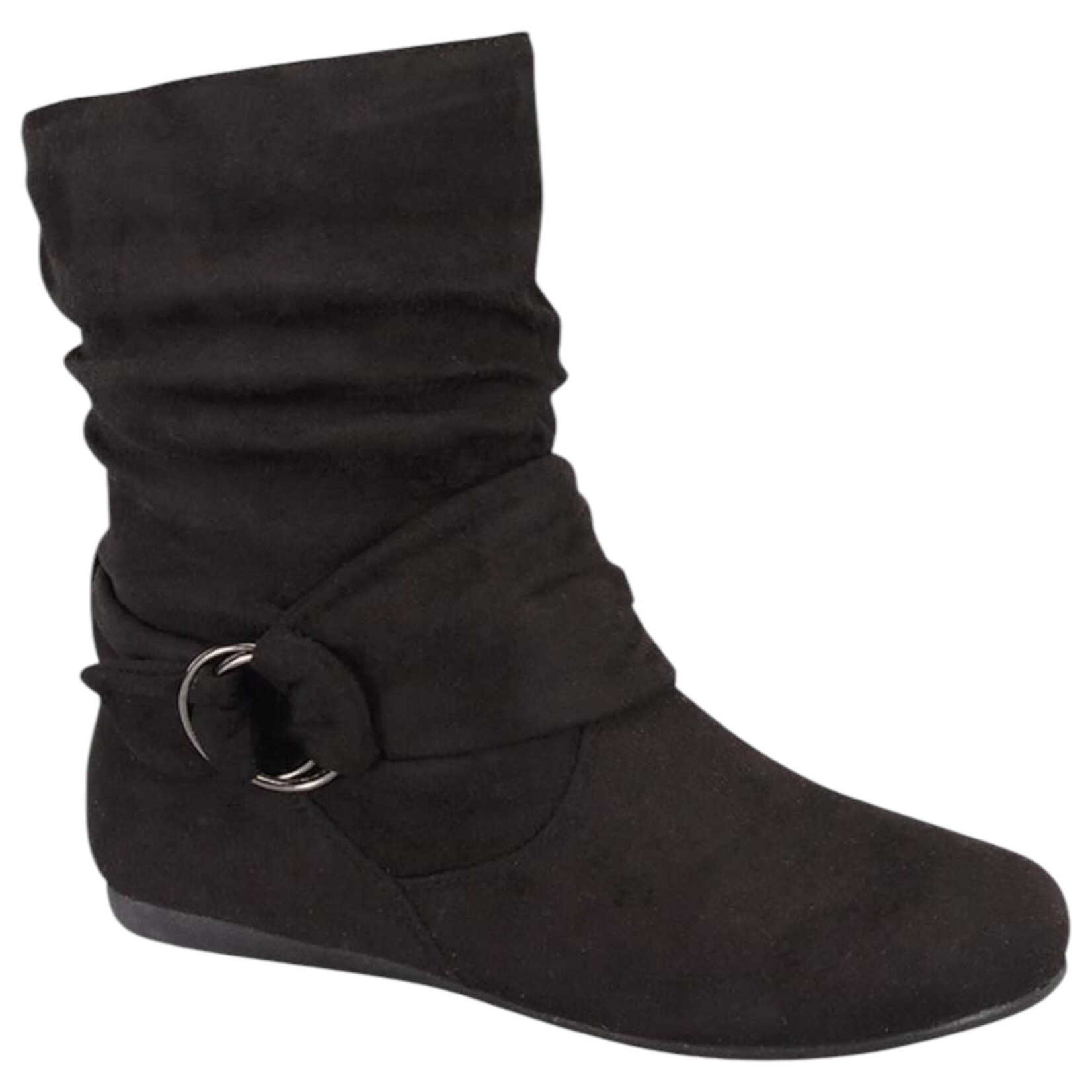 FOREVER FOREVER ANKLE SLOUCHY BUCKLED BOOT SELENA-58