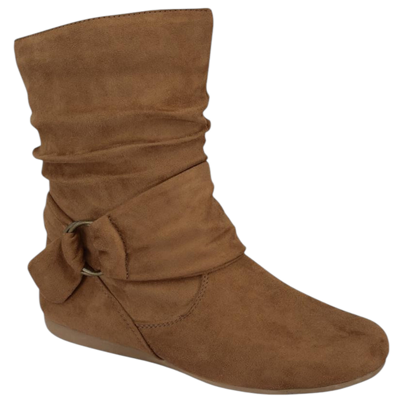 FOREVER FOREVER ANKLE SLOUCHY BUCKLED BOOT SELENA-58