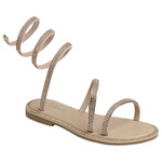 FOREVER FOREVER RHINESTONE SPIRAL STRAP SANDAL FANNIE-199