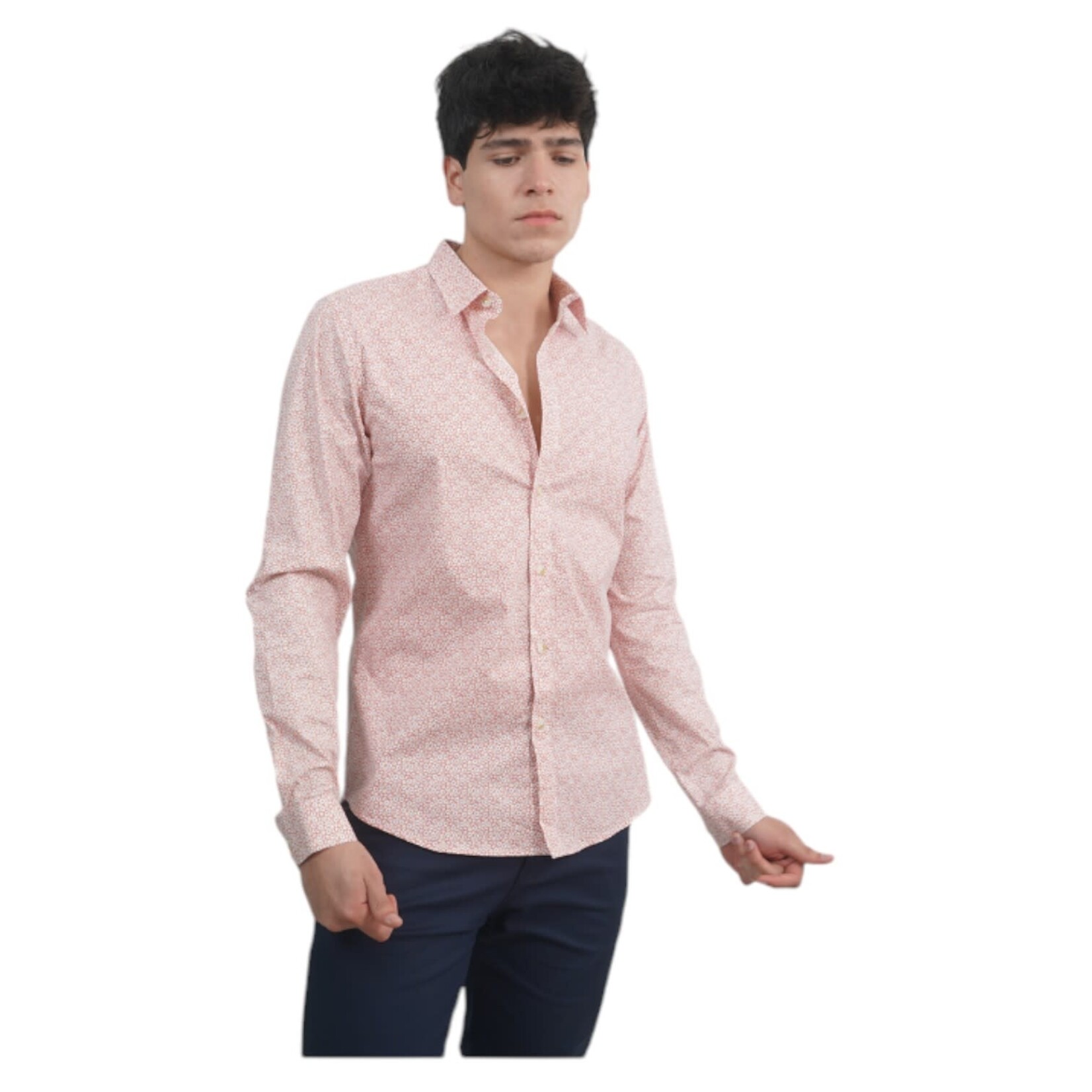 ESTIVANELI ESTIVANELI LONG SLEEVE MINI PATTERN SHIRT KD-101650