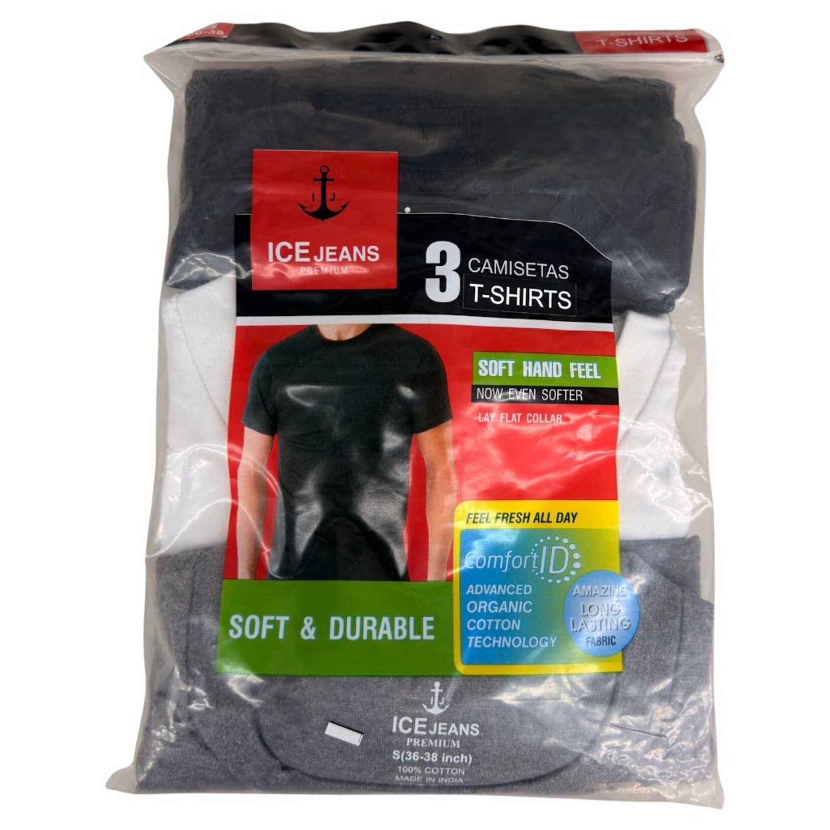 ICE JEANS ICE JEANS 3 PK CREW NECK T SHIRTS 573371