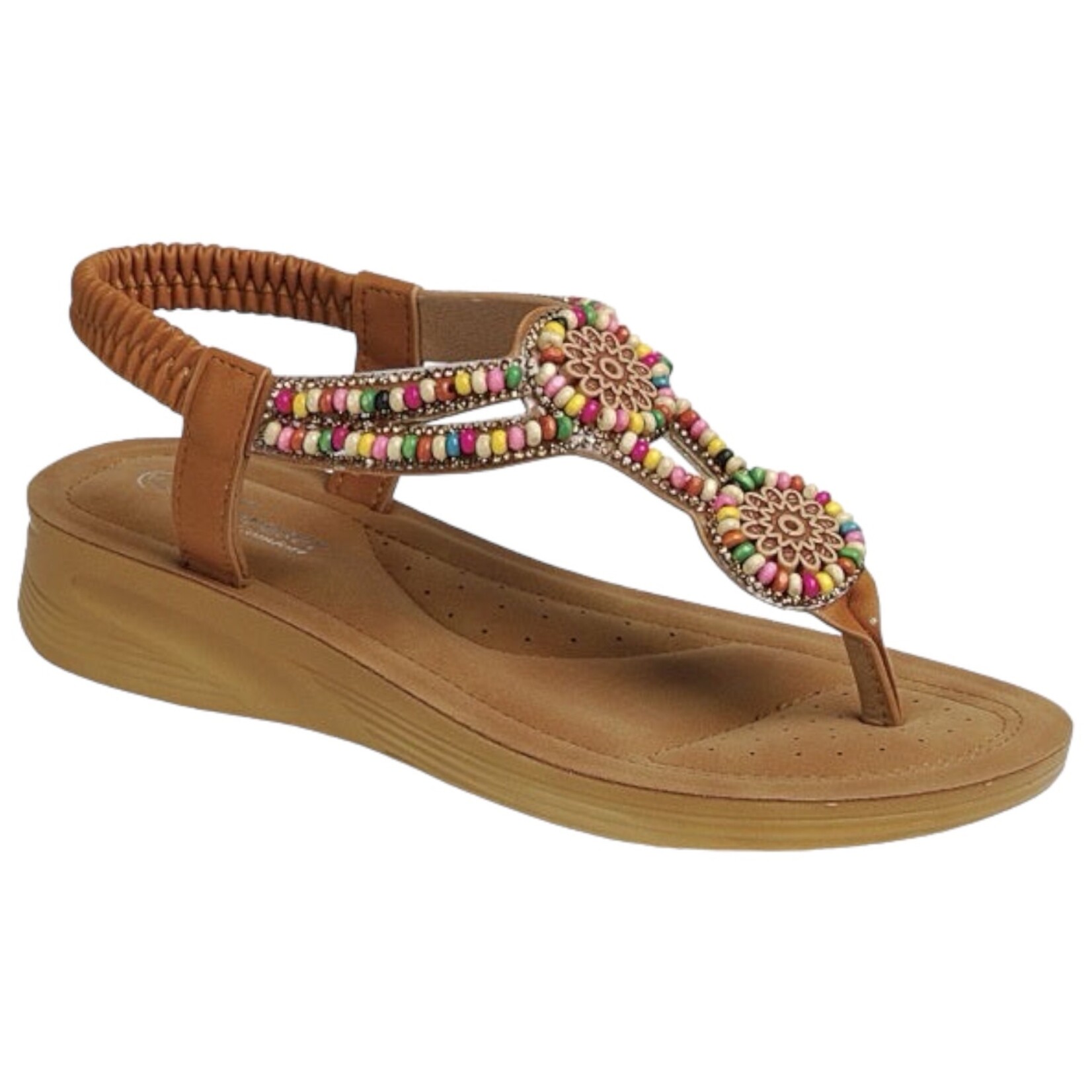FOREVER FOREVER BEADED THONG SANDAL ETHNIC-67