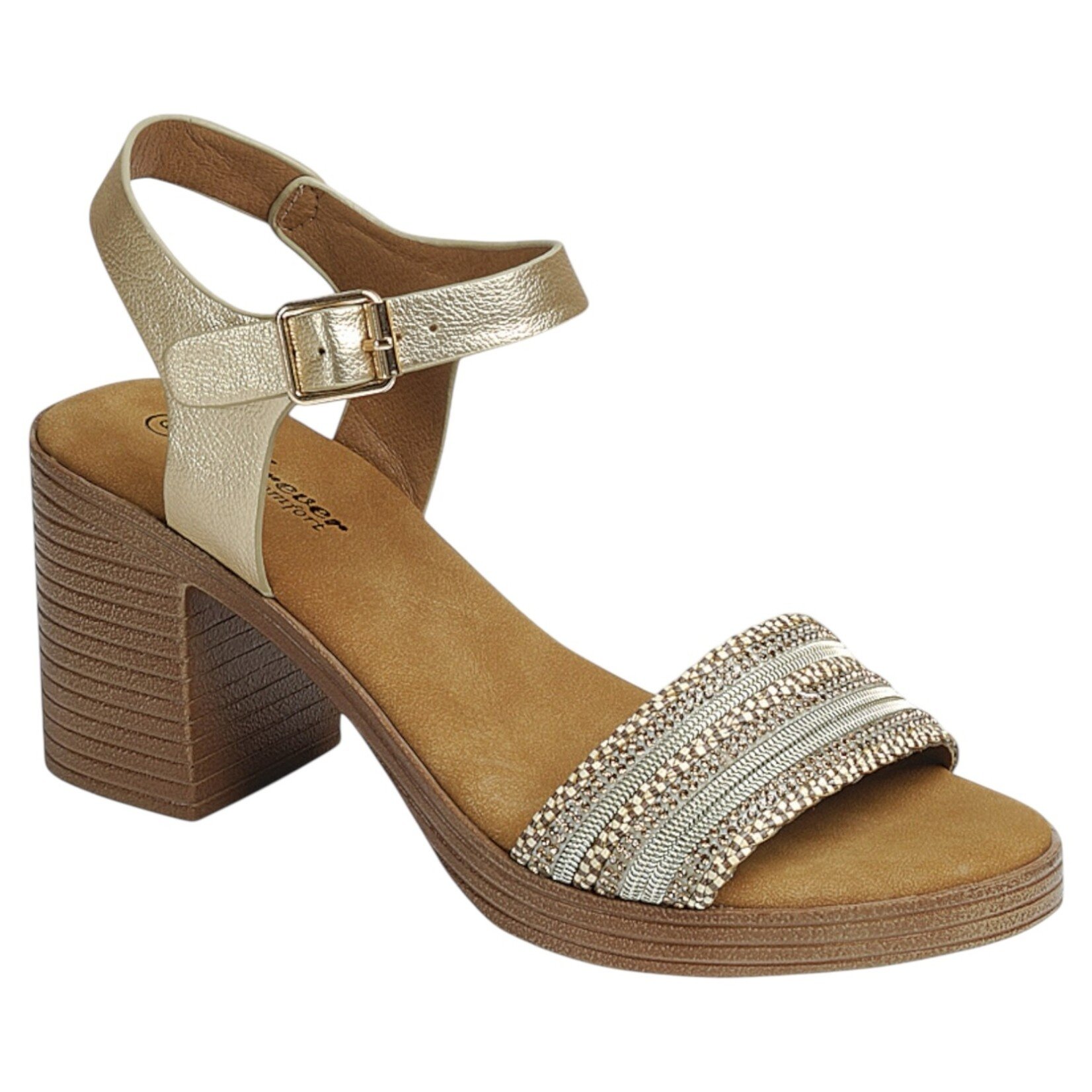 FOREVER FOREVER WOVEN BAND BLOCK HEEL HIGHLAND-26