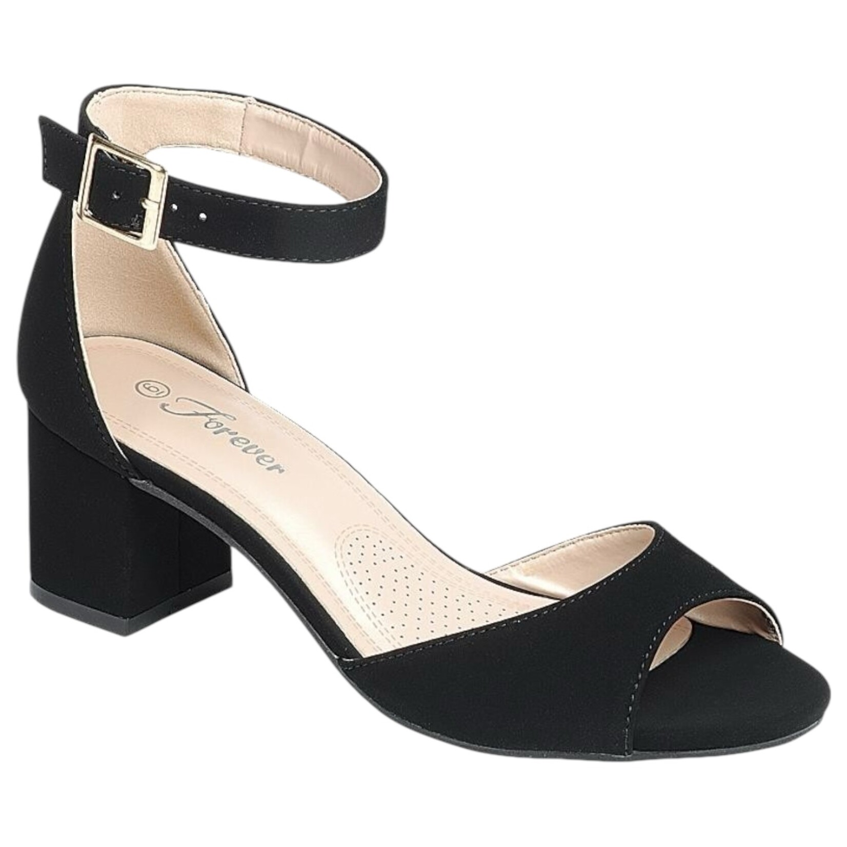 FOREVER FOREVER ANKLE STRAP LOW BLOCK HEEL NATALY-03