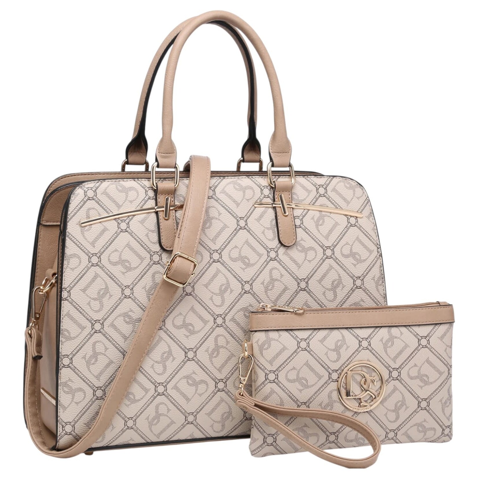 DASEIN DASEIN  SATCHEL WITH WRISTLET XL-DS-8043