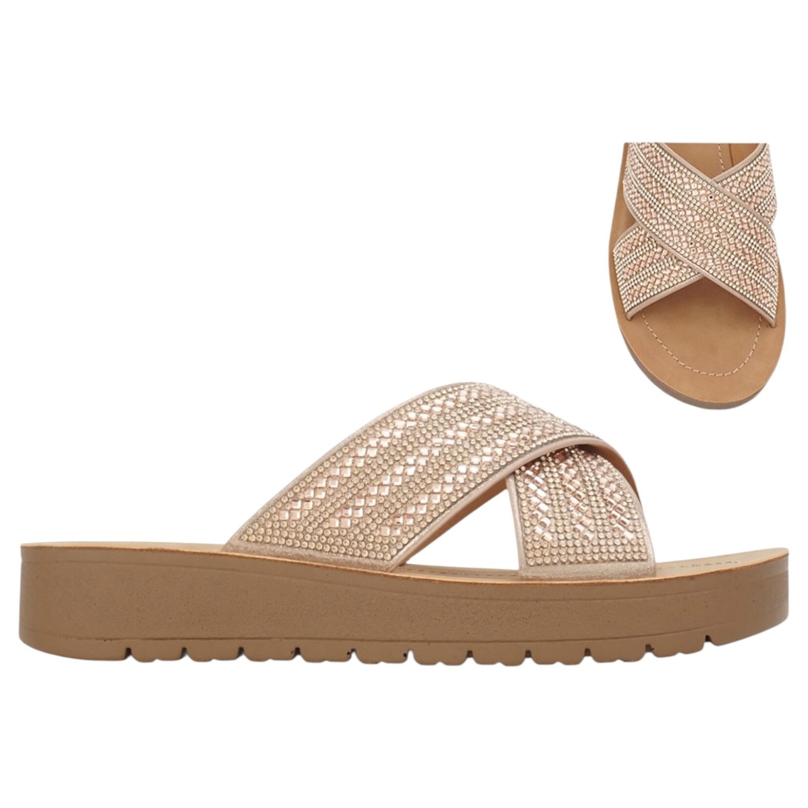 SODA SODA CROSS FRONT SANDAL MYSTIC