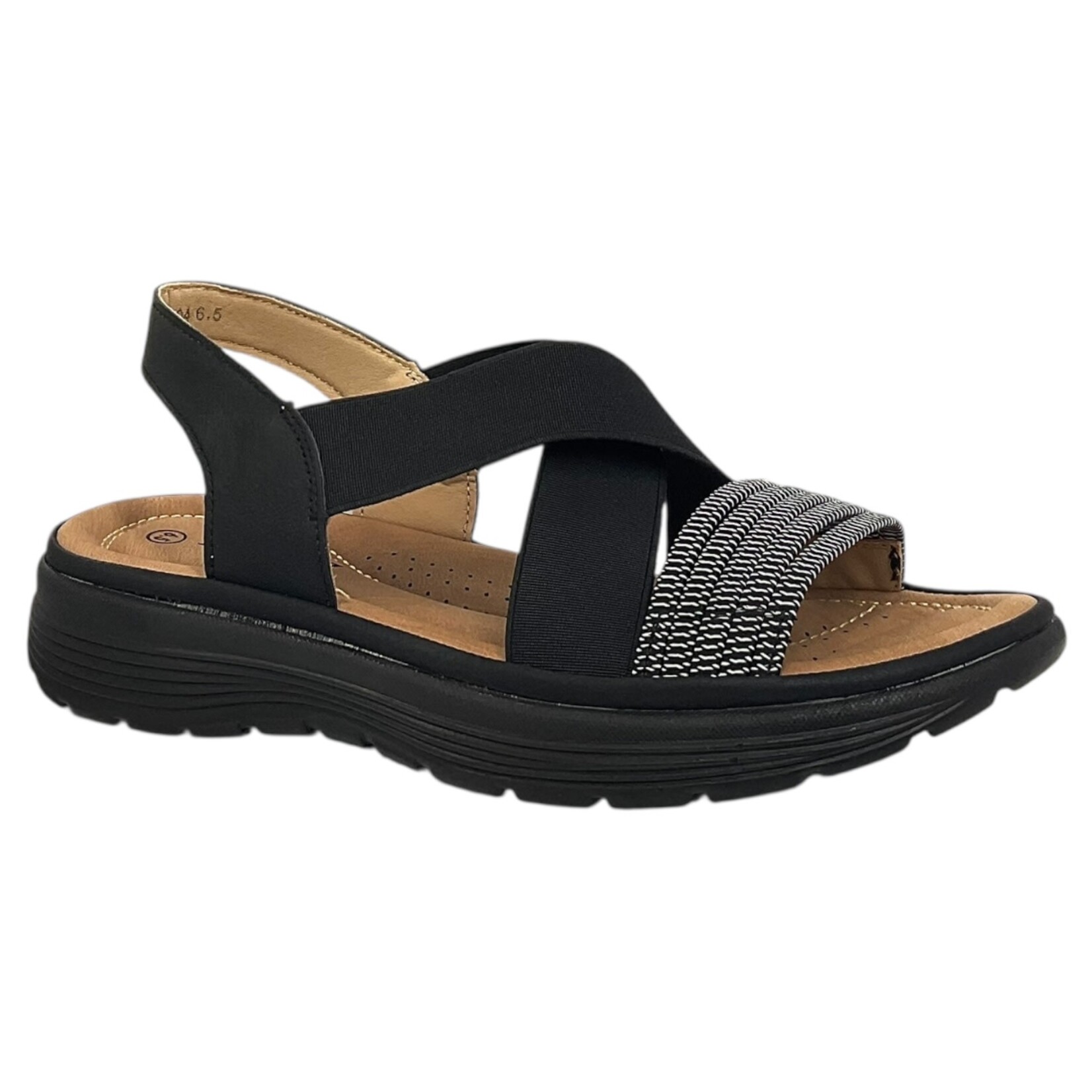 LUCITA LUCITA ONE BAND ELASTIC X-STRAP SANDAL LUCITA21-04