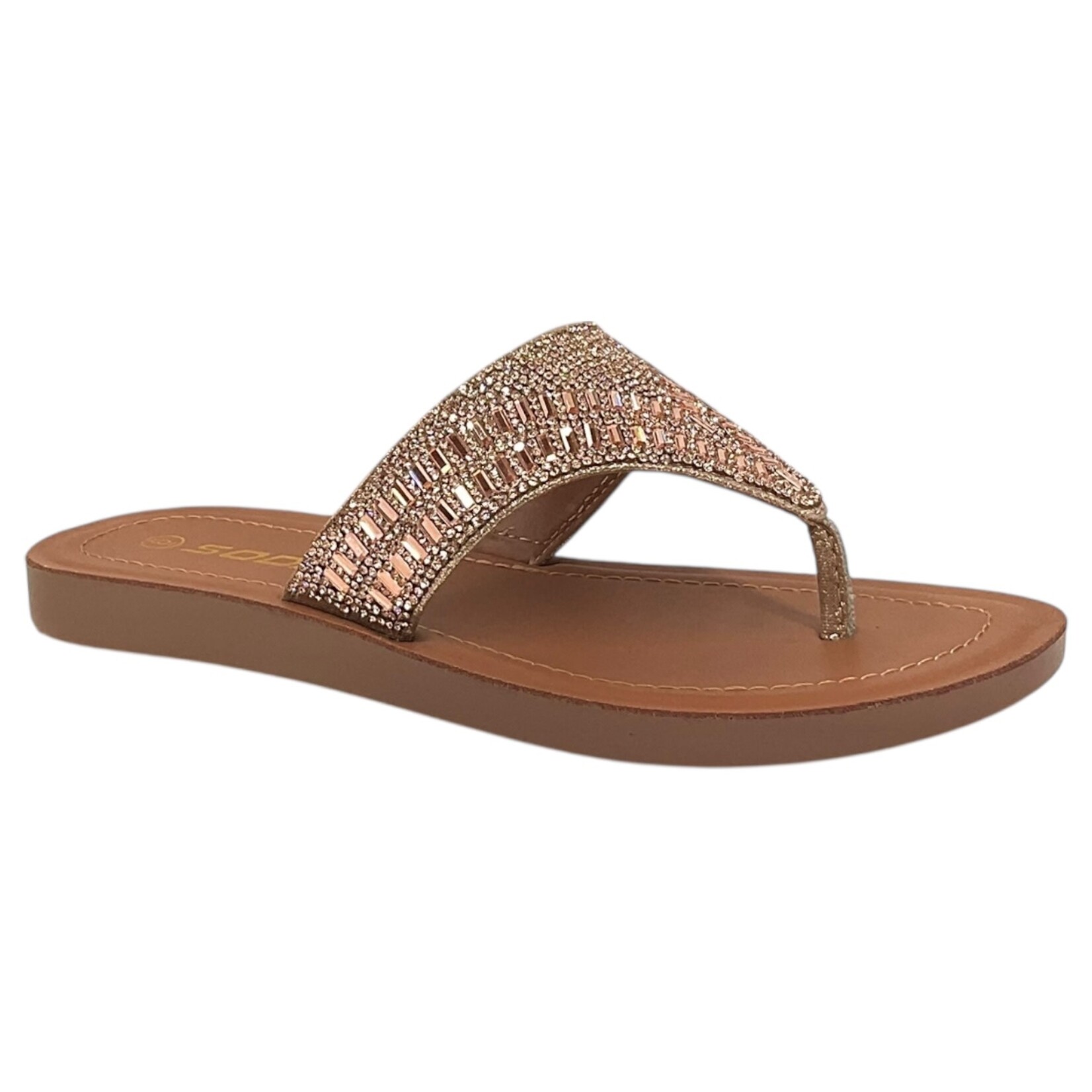 SODA SODA RHINESTONE THONG SLIPPER OHANA