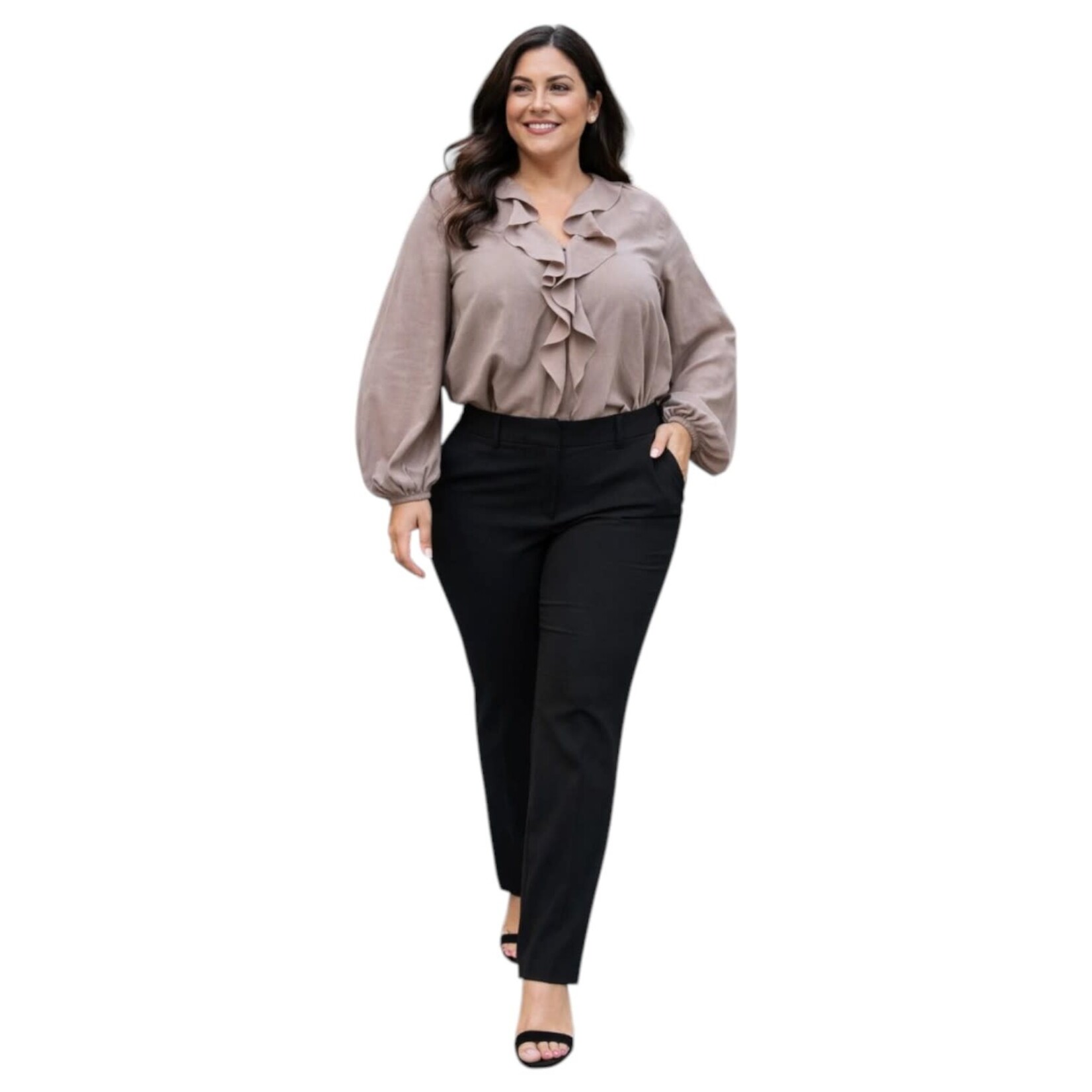 DAZZ DAZZ PLUS CREPE STRAIGHT DRESSPANT D36157P