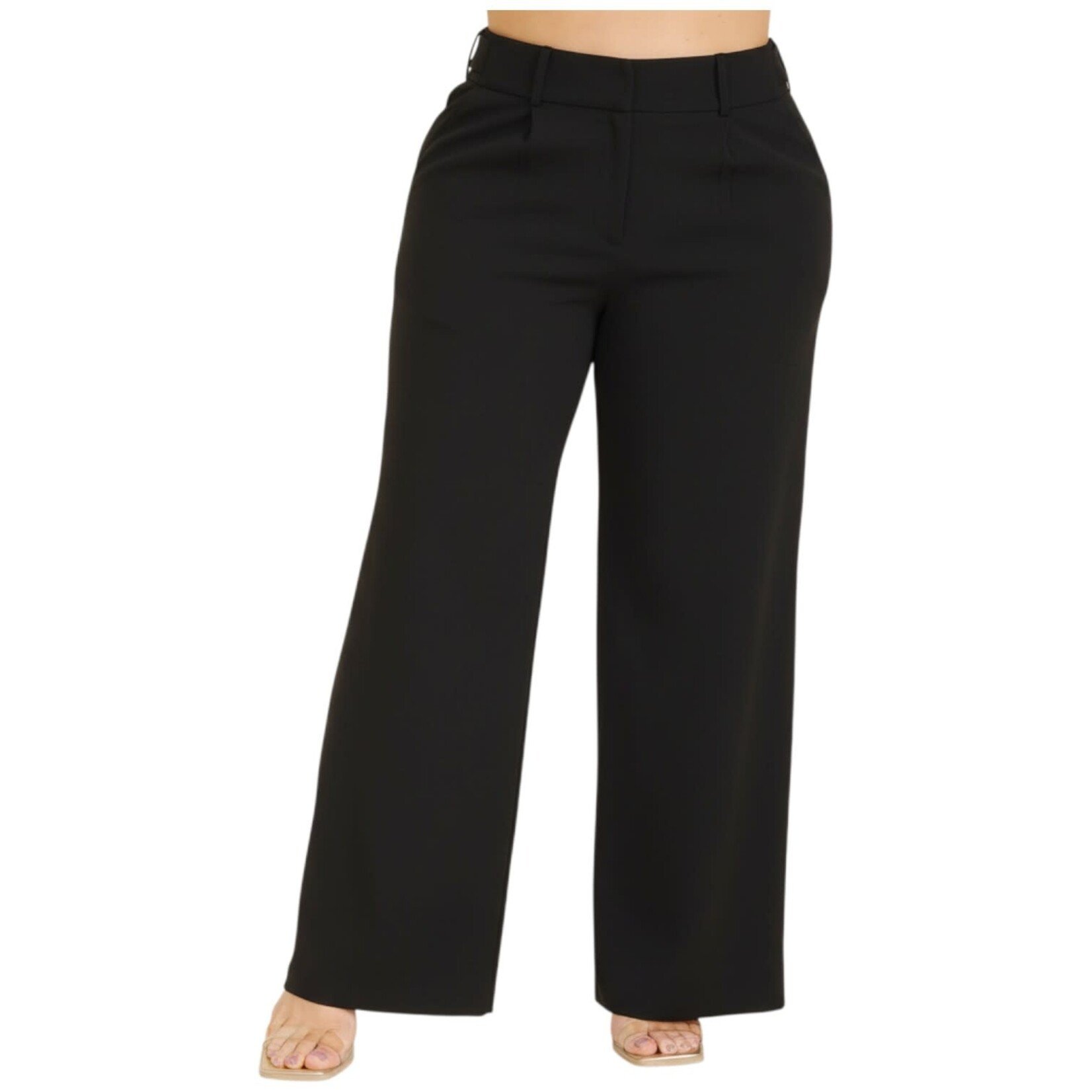 DAZZ DAZZ PLUS CREPE WIDE LEG DRESS PANT D36359P