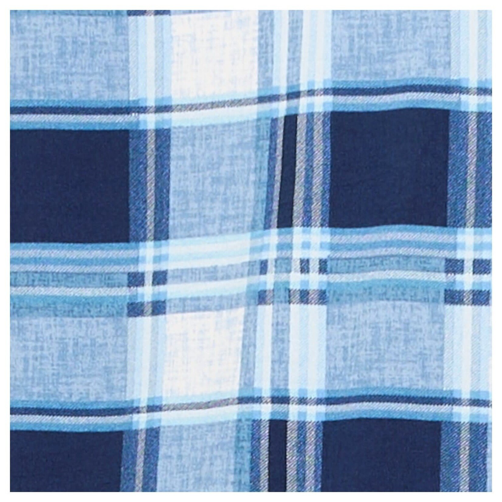 DNA DNA PLUS PLAID ROLL TAB LONG SLEEVE BUTTON UP TOP 6452XB-24176