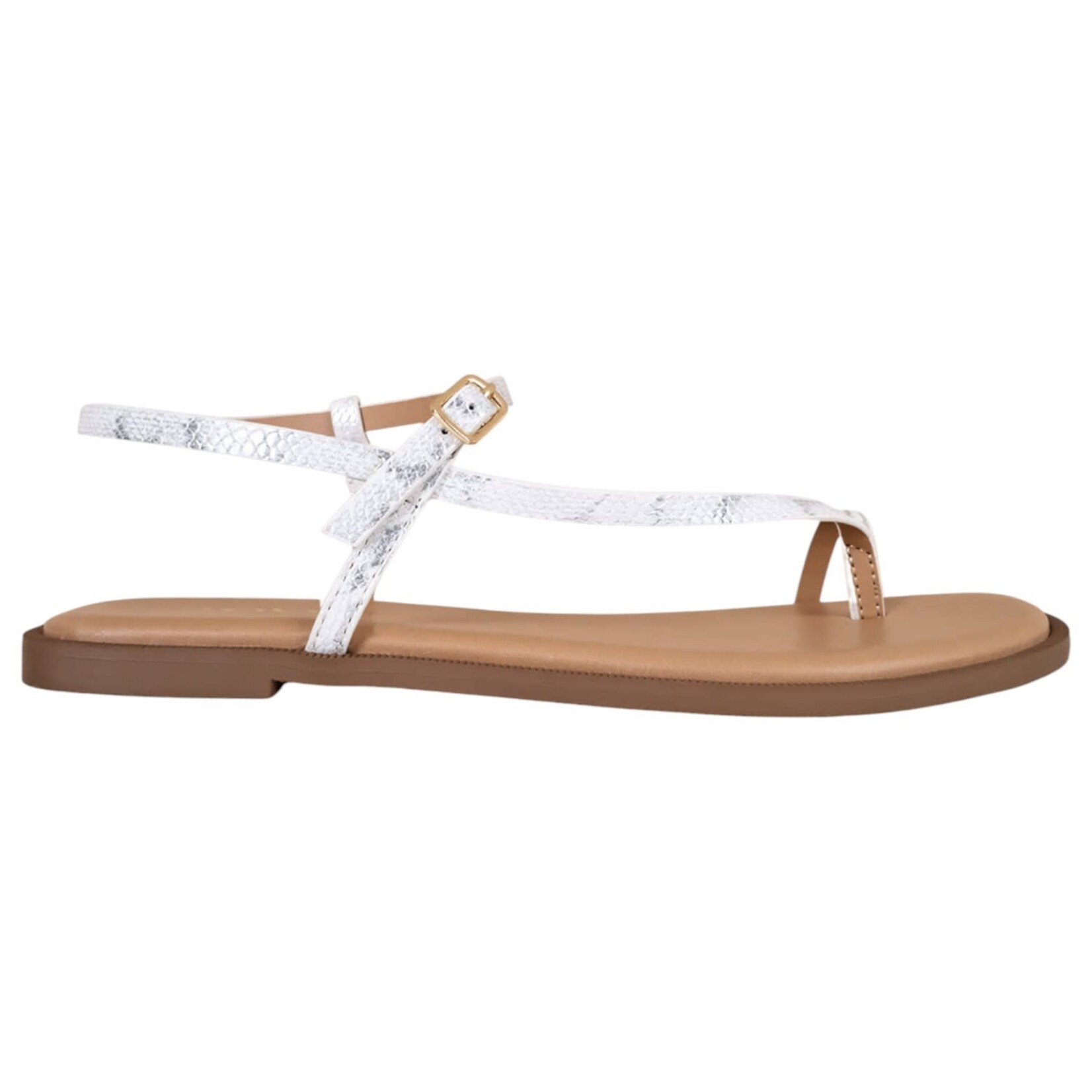 SODA SODA TOE RING SINGLE STRAP SNAKE PRINT SANDAL INFORM