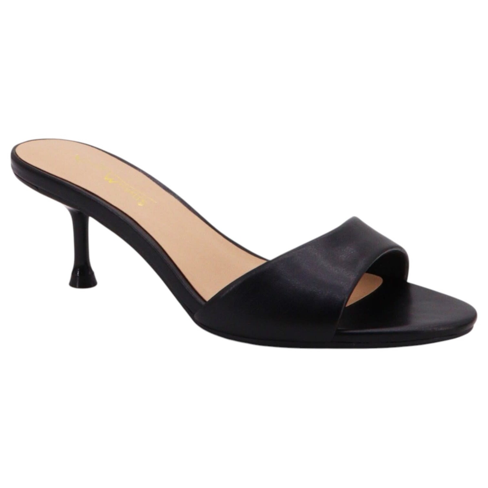 ANNE MICHELLE ANNE MICHELLE WIDE BAND SLIDE KITTEN HEEL JAZZY-19