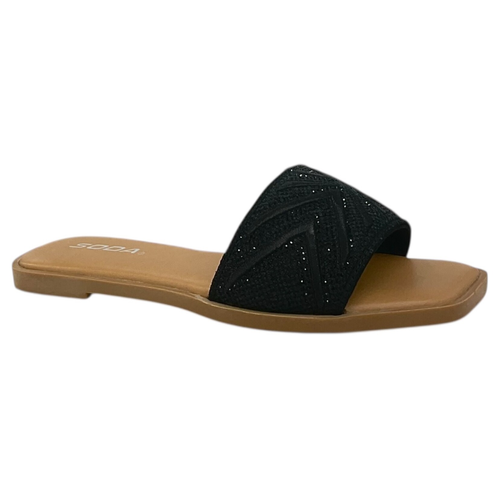 SODA SODA RHINESTONE SLIDE SLIPPER YAKIM