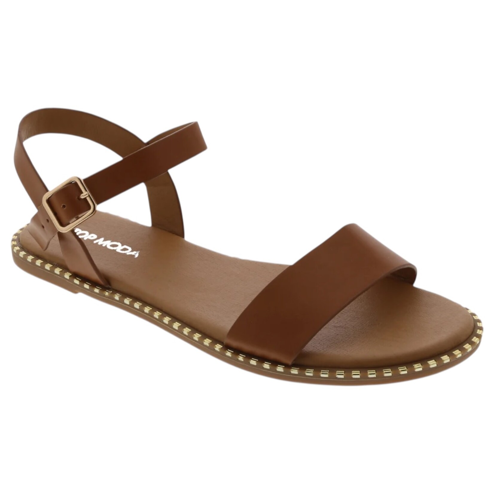 TOP MODA TOP MODA STUDDED FOOTBED ONE BAND SANDAL MICK-28