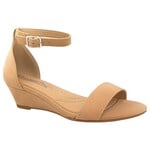 CITY CLASSIFIED CITY CLASSIFIED ONE BAND ANKLE STRAP WEDGE TIKI