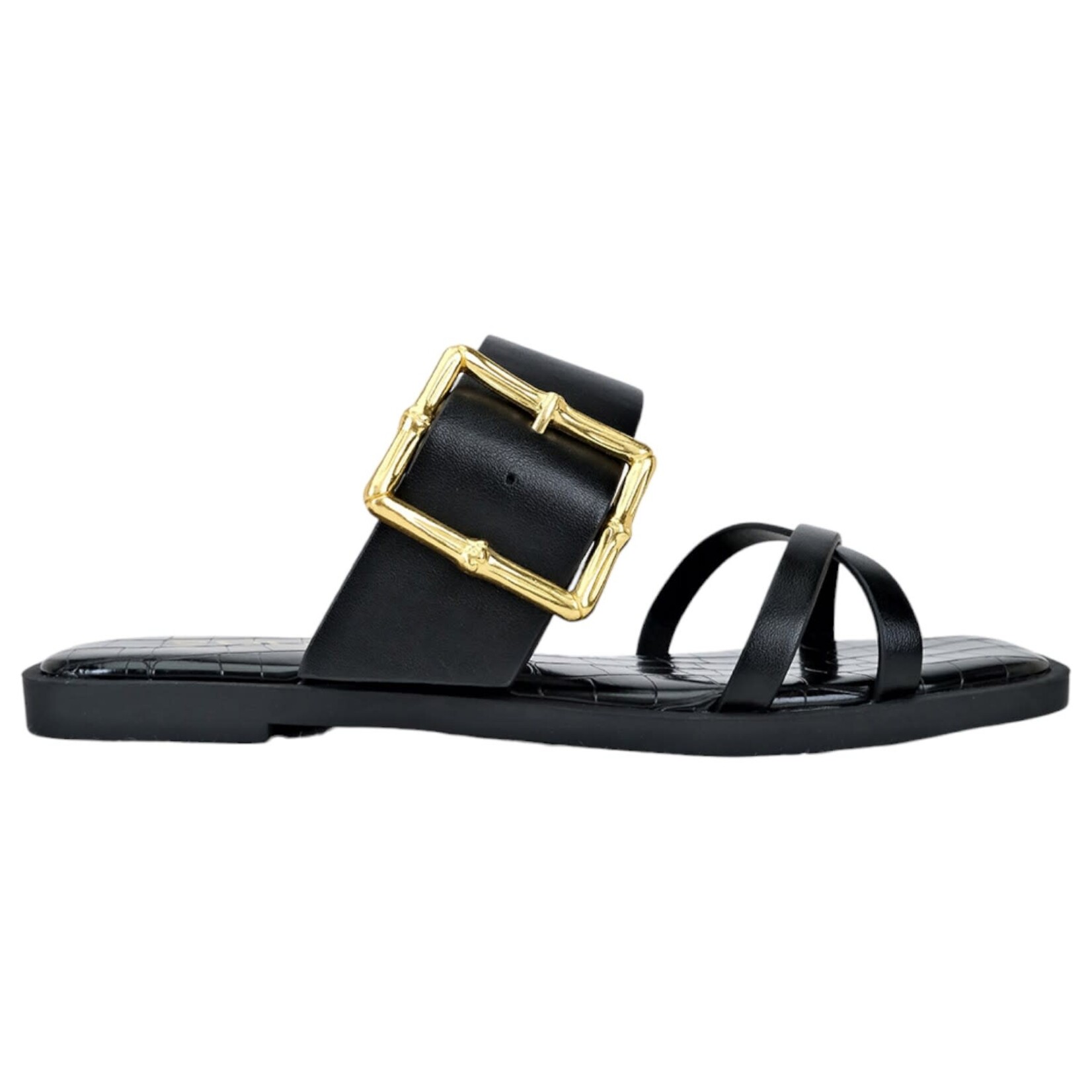 SODA SODA BUCKLE DETAIL SLIPPER FLAXEN