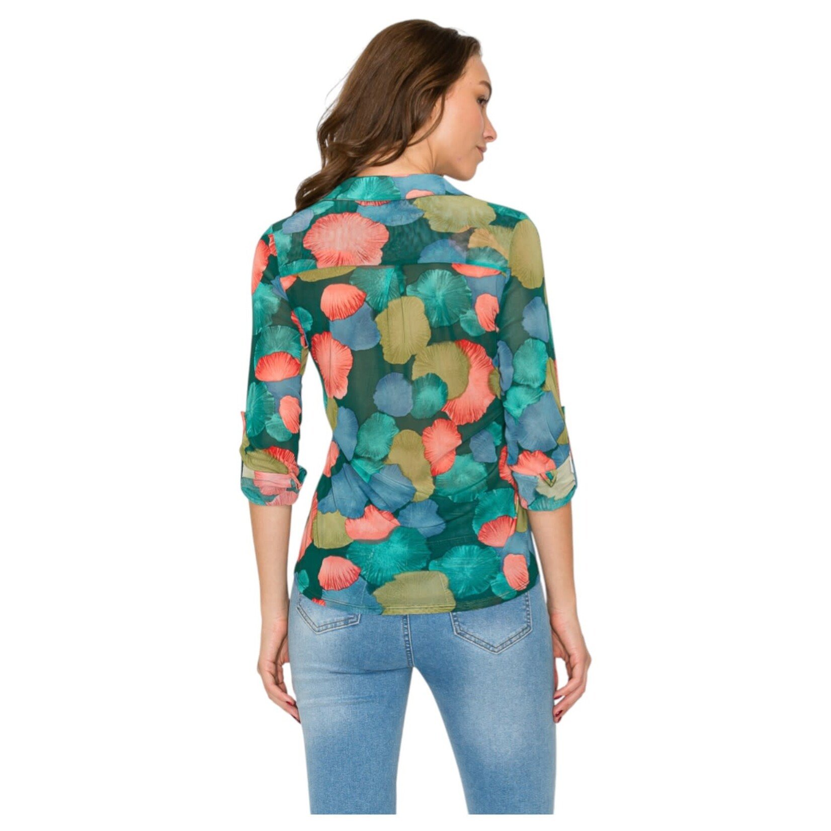 DNA DNA MESH LONG SLEEVE TOP 4453B-23086