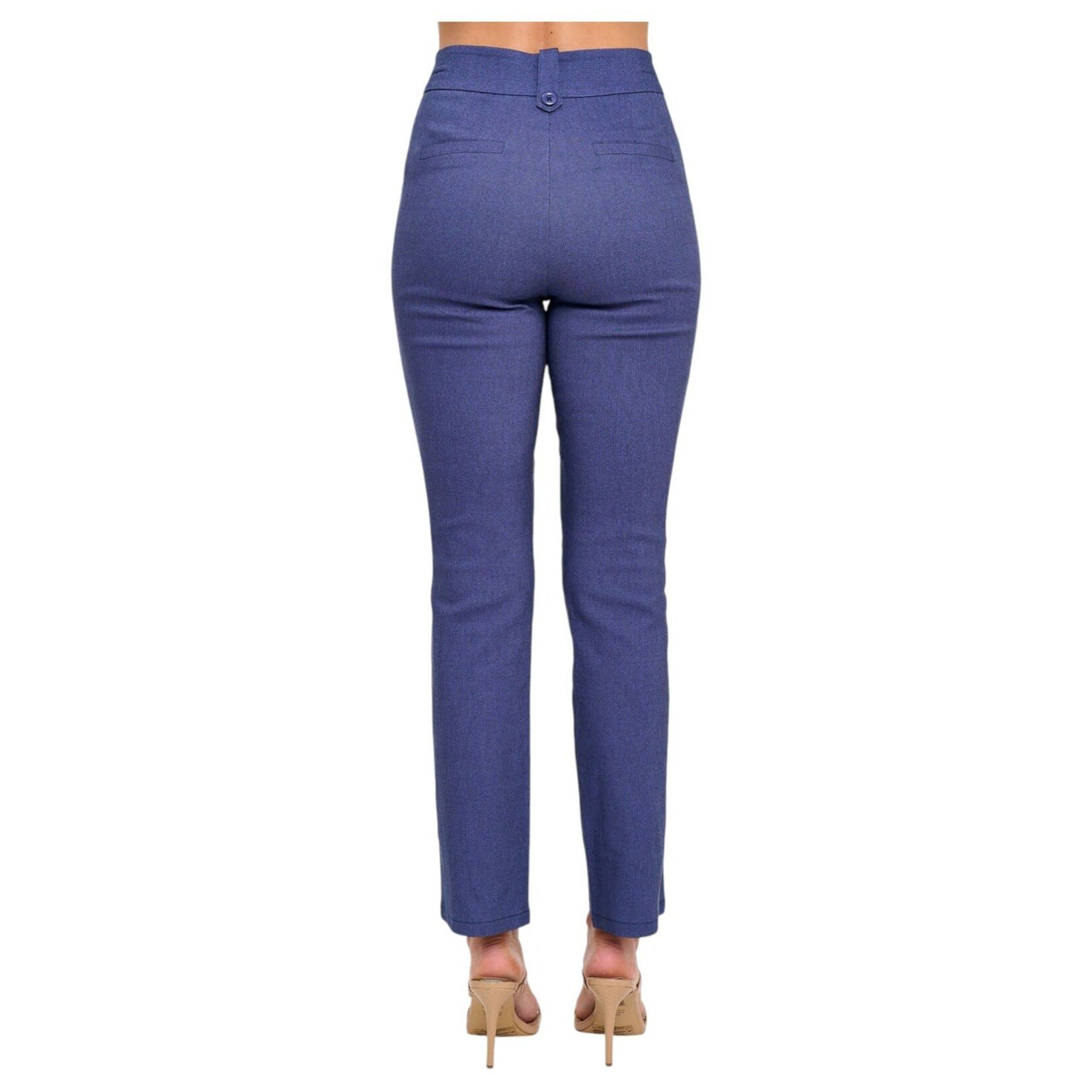 CHOCOLATE CHOCOLATE HIGH WAIST BUTTON DETAIL DRESSPANT YP5411