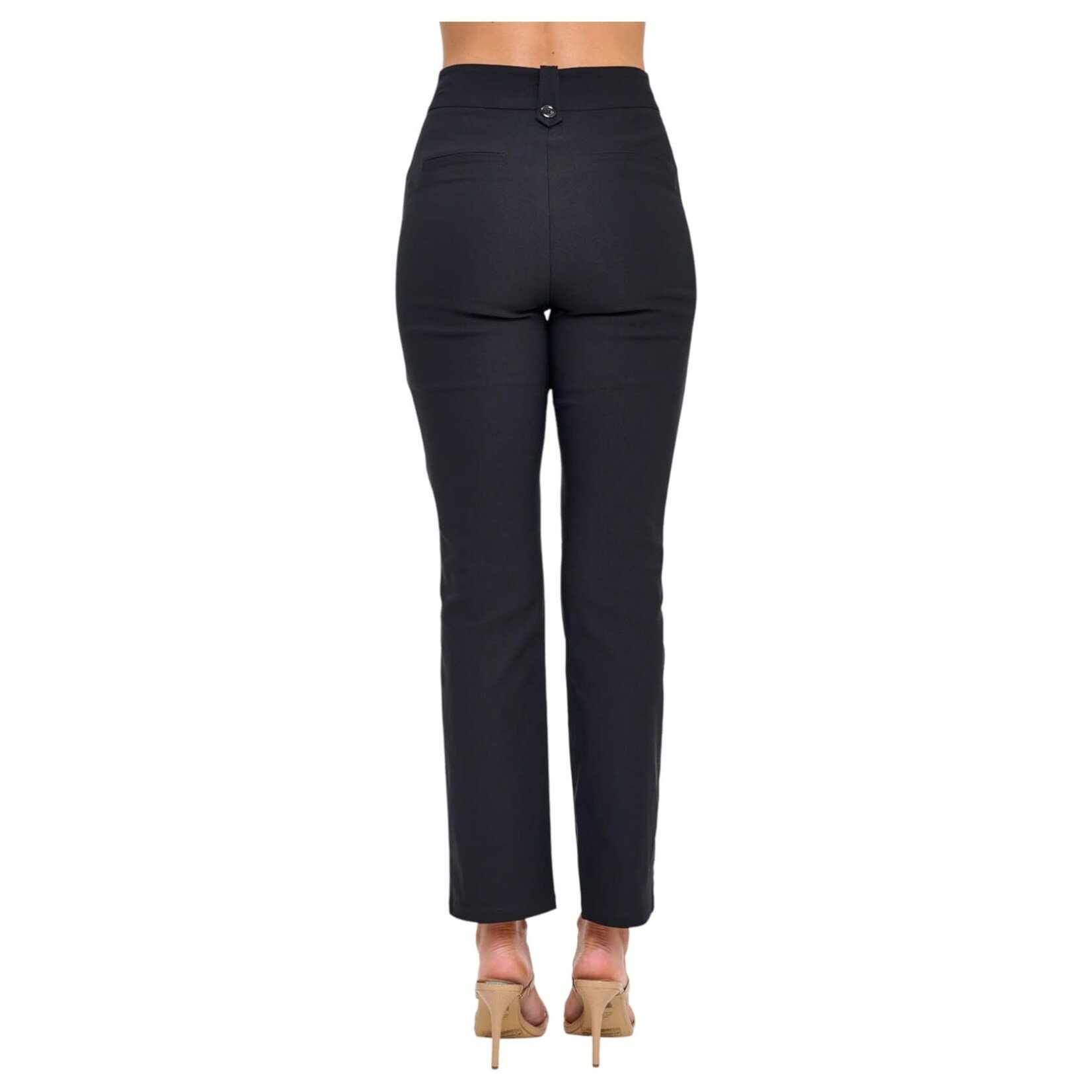 CHOCOLATE CHOCOLATE HIGH WAIST BUTTON DETAIL DRESSPANT YP5411