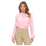 CHOCOLATE CHOCOLATE TIE NECK LONG SLEEVE TOP MT4801