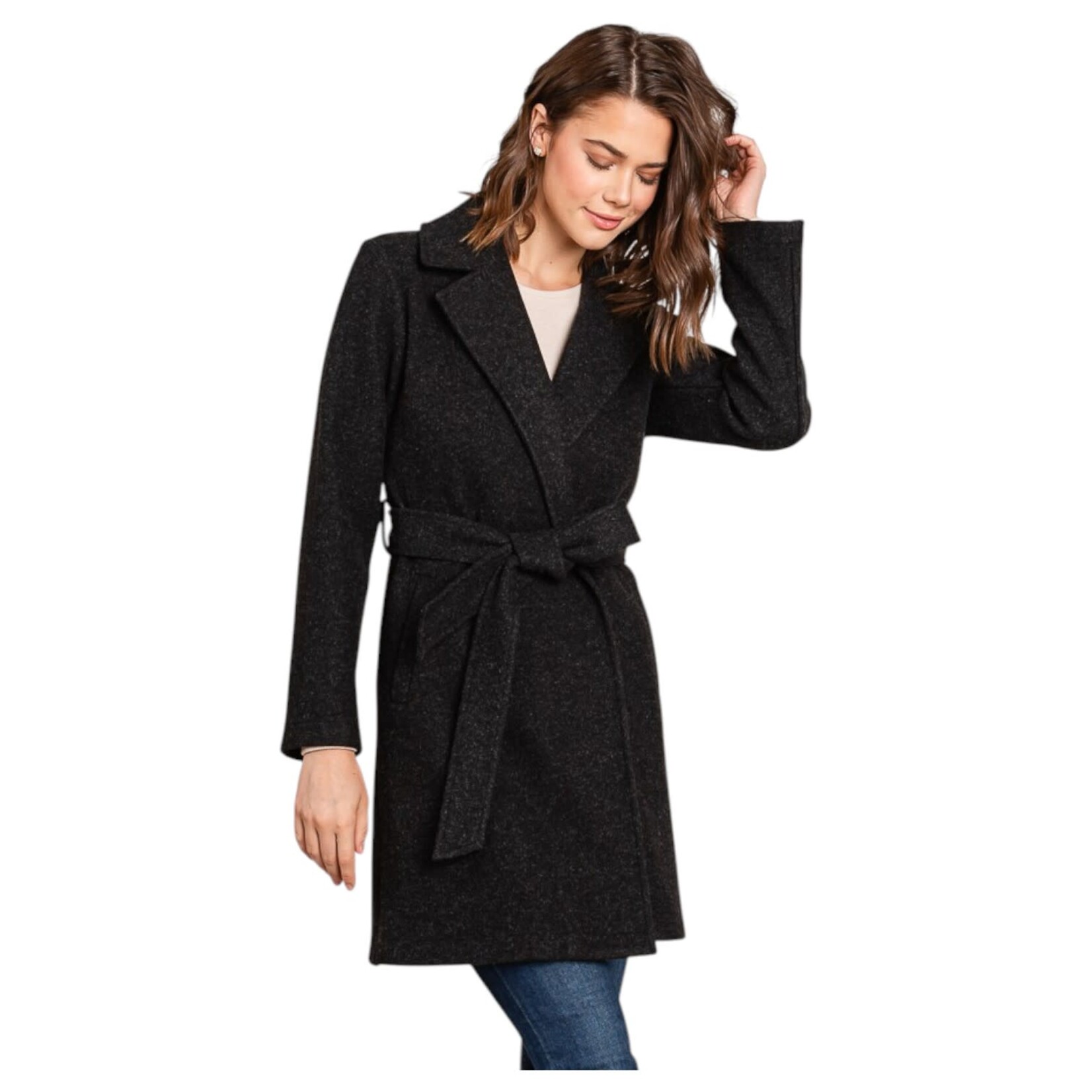 HAVE HAVE WAIST TIE LONG COAT 930832-BS001