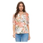 PERSEPTION PERSEPTION PLACKET BALLOON SLEEVE BLOUSE TP-MS-2086