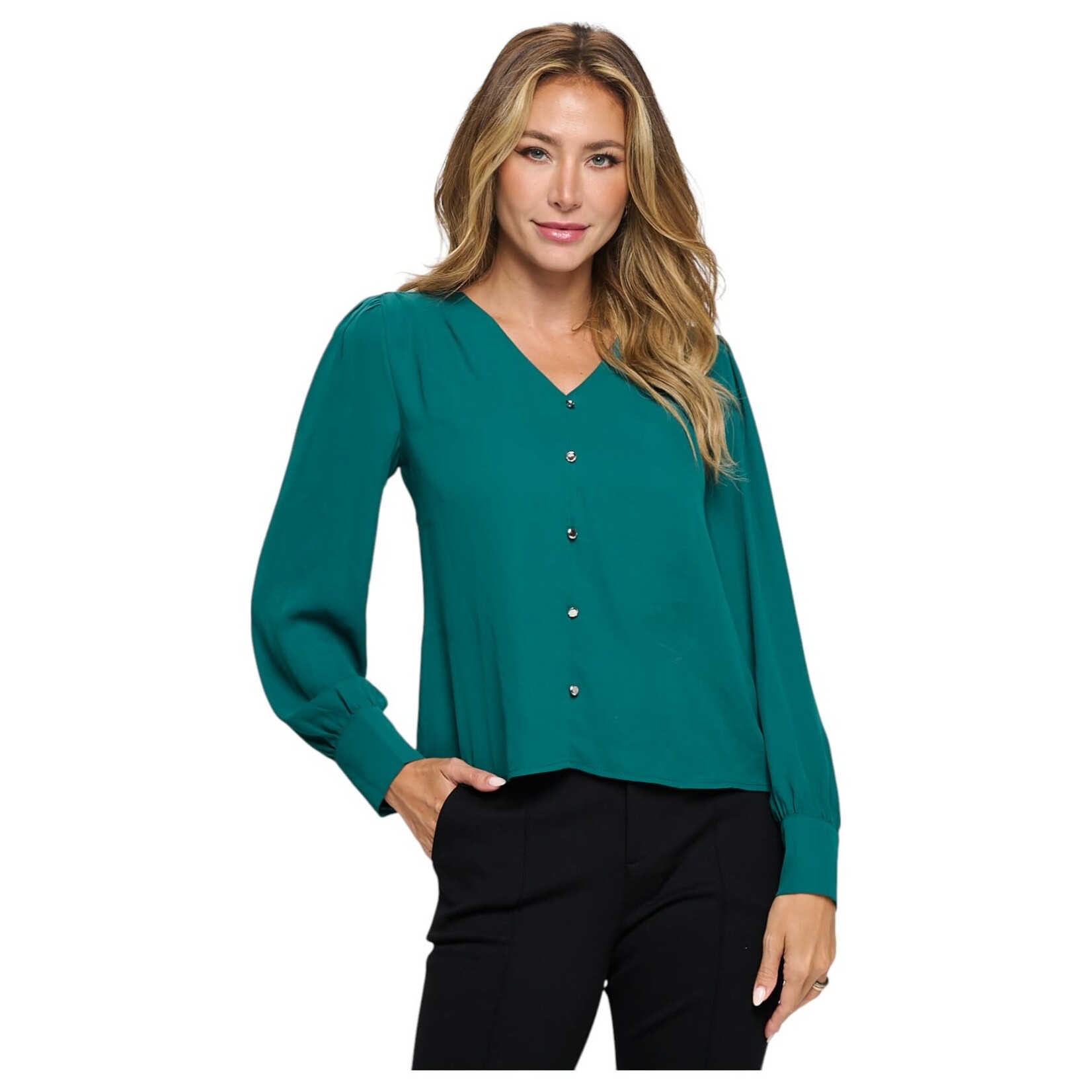 CHOCOLATE CHOCOLATE WOOL PUFF LONG SLEEVE TOP MT4749