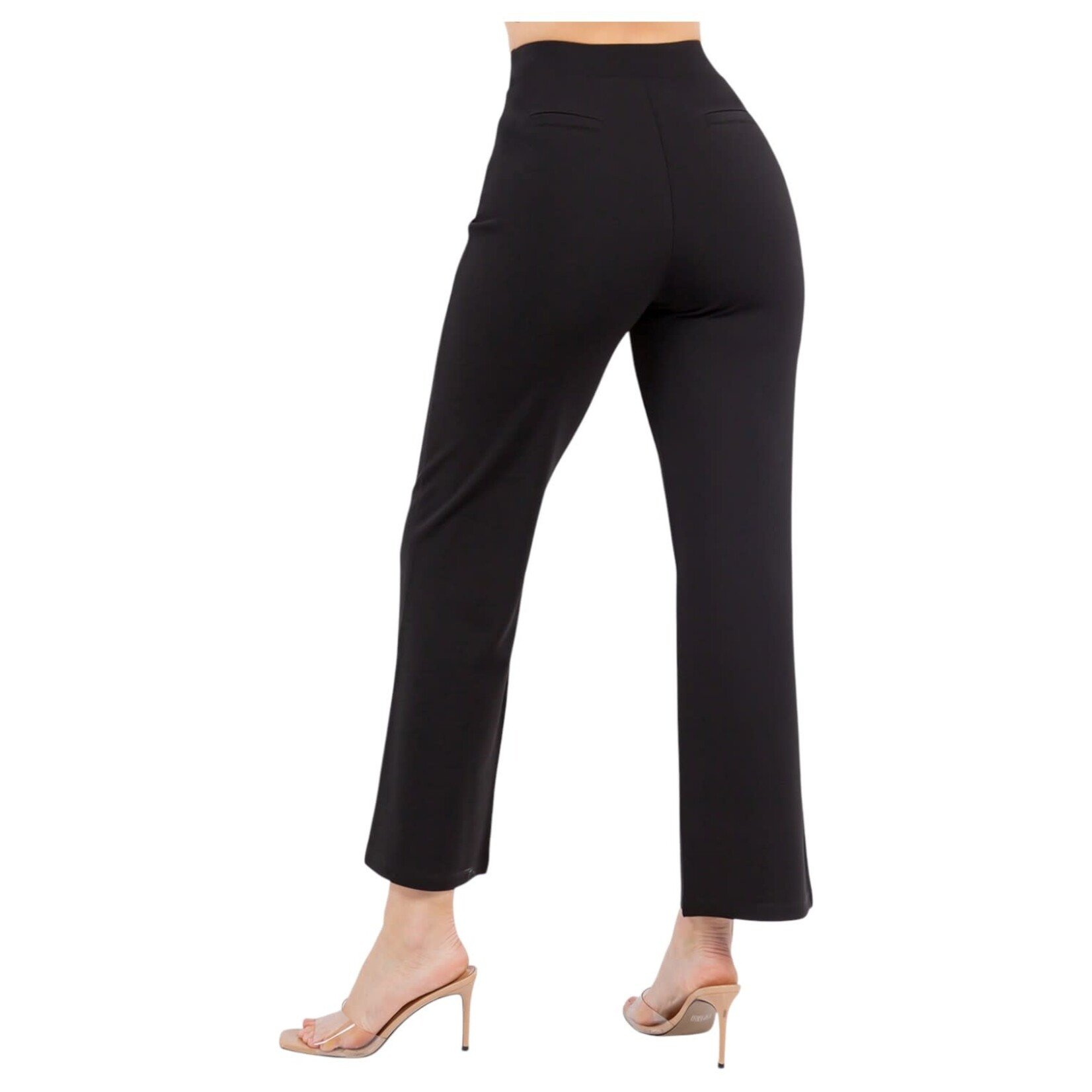 LOVE POEM LOVE POEM KNIT CREPE 4 BUTTON DETAIL DRESSPANT CRE306