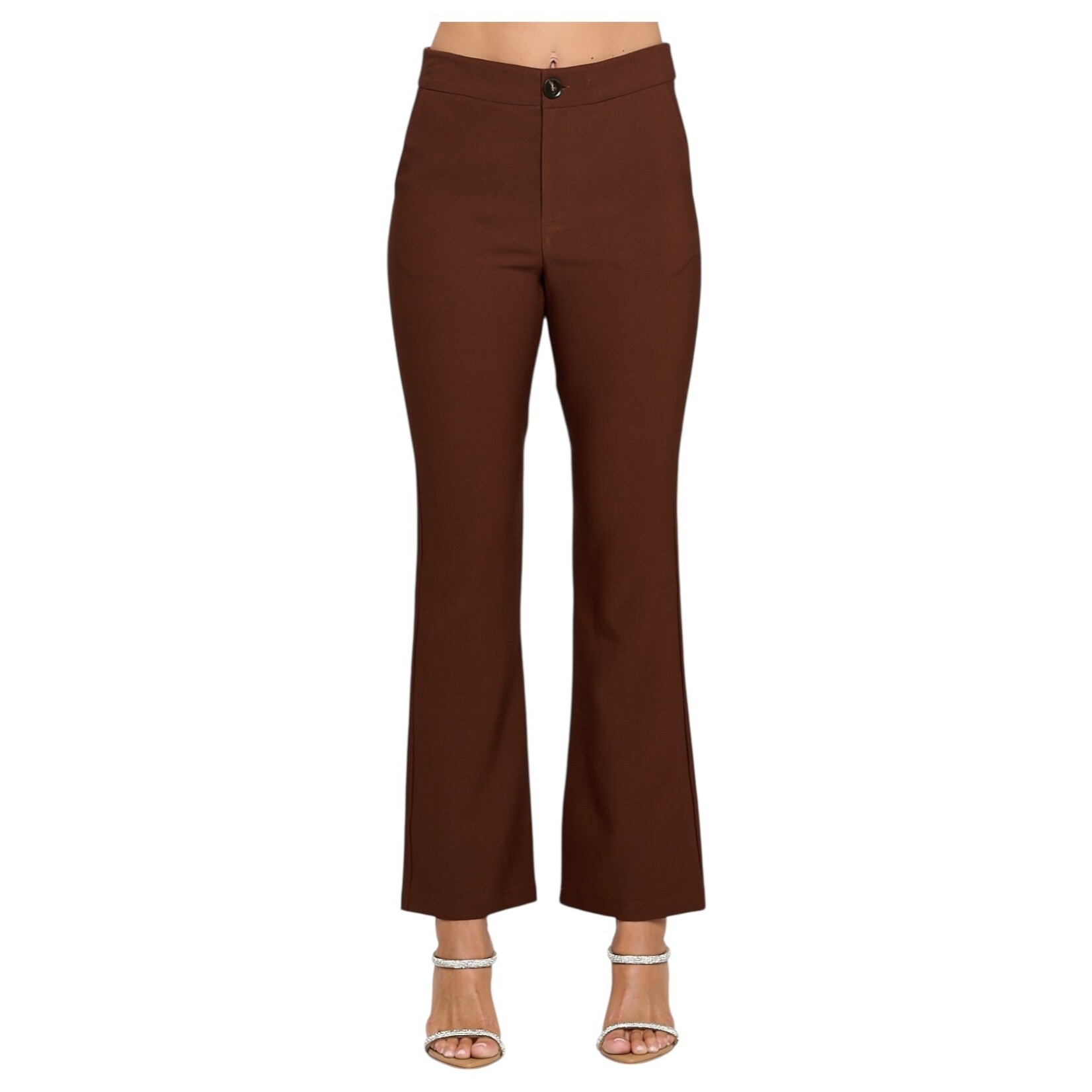 CHOCOLATE CHOCOLATE SPANDES HIGHWAIST FLARE PANT YP5291