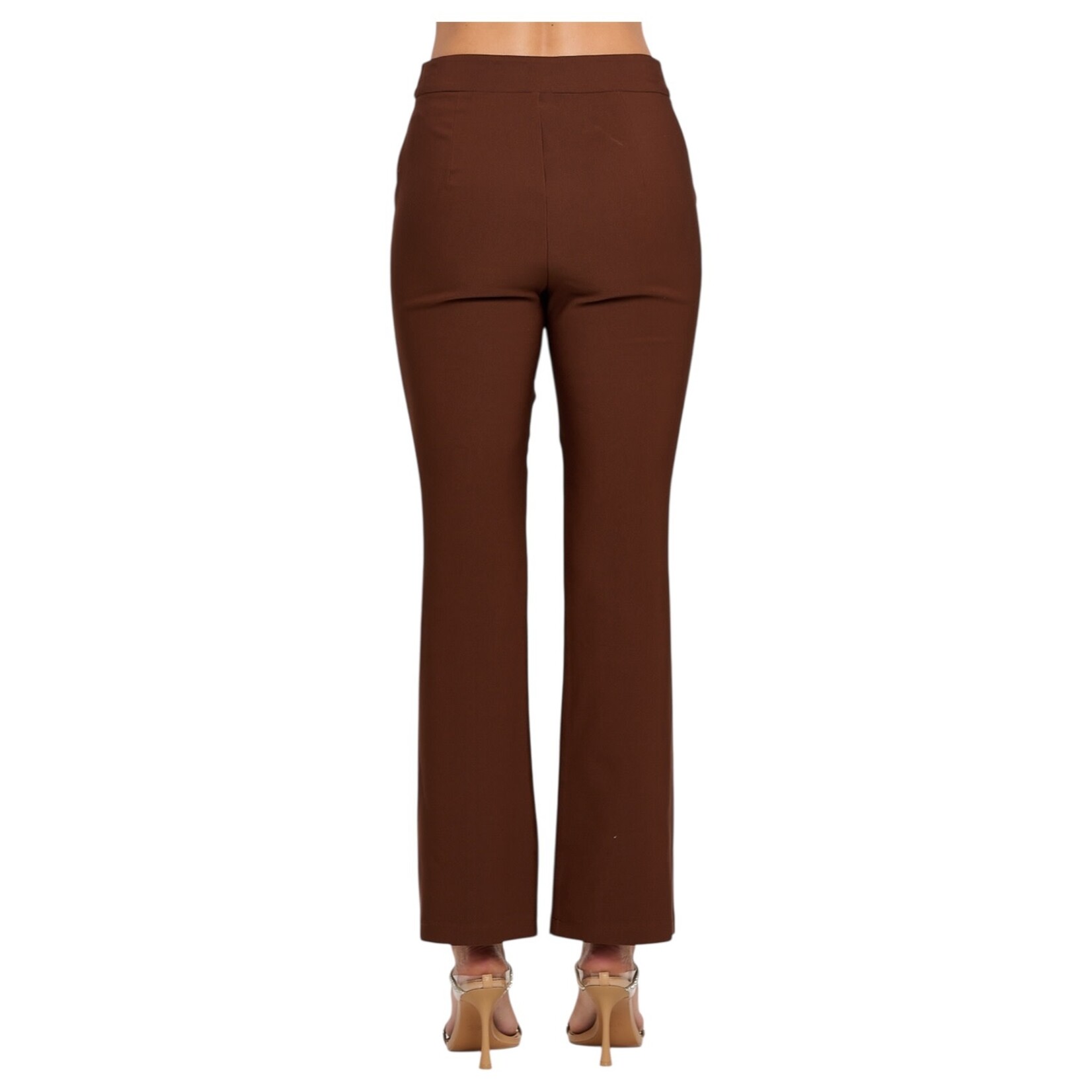 CHOCOLATE CHOCOLATE SPANDES HIGHWAIST FLARE PANT YP5291