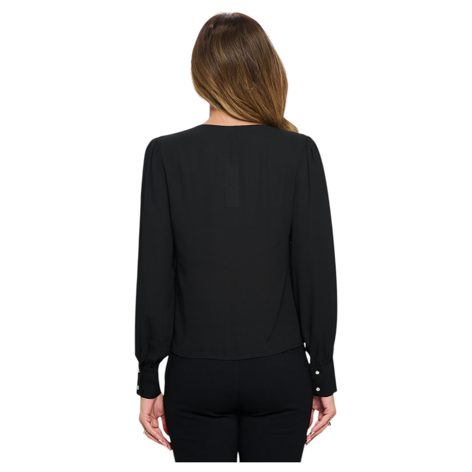 CHOCOLATE CHOCOLATE WOOL PUFF LONG SLEEVE TOP MT4749