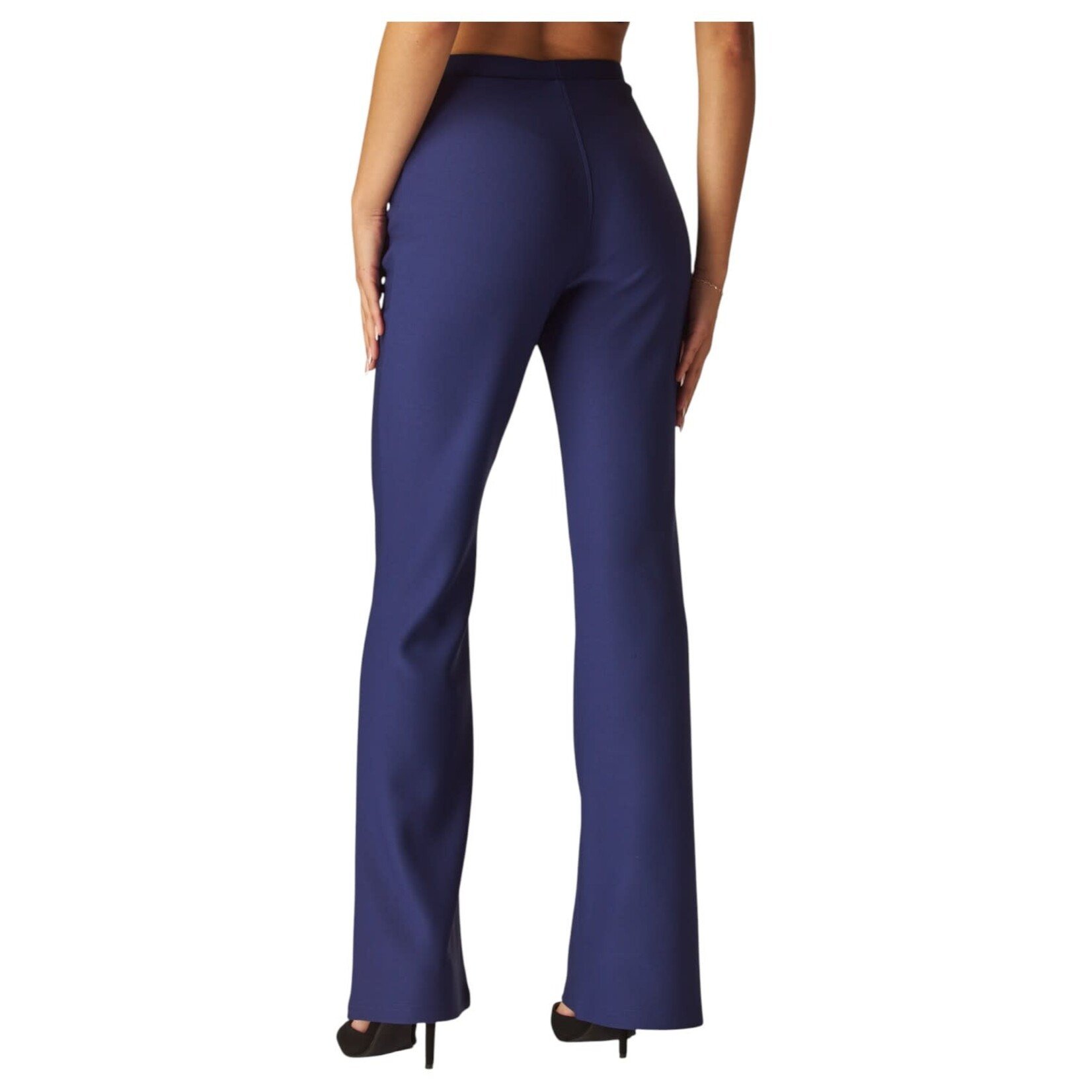 LOVE POEM LOVE POEM SCUBA KNIT HIGH RISE PINTUCK BOOT DRESSPANT SCU207