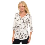 PERSEPTION PERSEPTION ROLLED TAB 3/4 SLEEVE TOP TP-MS-963