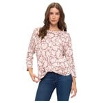 PARALLEL SKIES PARALLEL SKIES FLORAL TWIST FRONT LONG SLEEVE TOP TP-MS-2237
