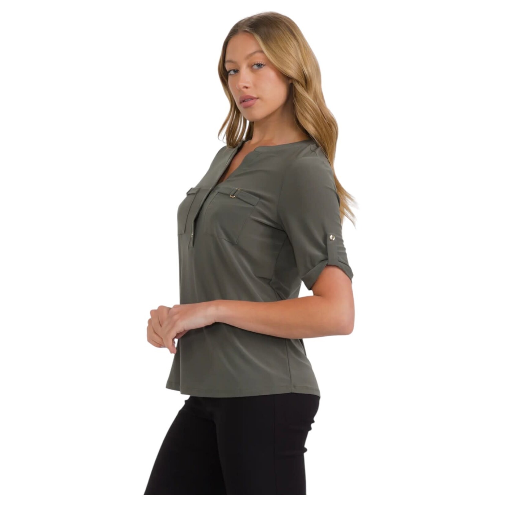 PERSEPTION PERSEPTION ROLL TAB SHORT SLEEVE TOP TP-MS-1951